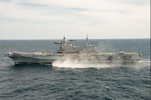 25 - F-35B conducting sea trials on the Italian Navy's ITS Cavour aircraft carrier